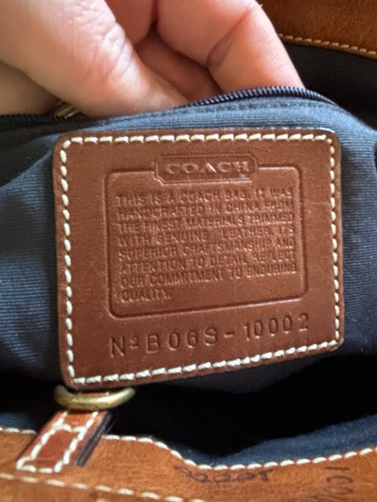 Coach Legacy RARE Limited Edition Mosaic Denim Patchwork Tote Bag Blue Signature - Picture 4 of 13